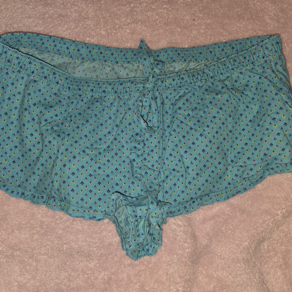 Rene Rofe Teal Patterned Sleep Shorts - Picture 2 of 3